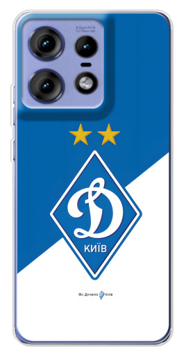 Чехол с печатью "Бело-синий Динамо" для Motorola Edge 50 Pro