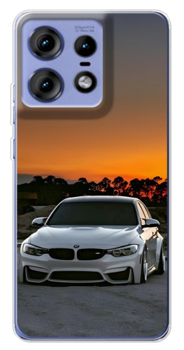 Чехол с картинкой "BMW белая" для Motorola Edge 50 Pro