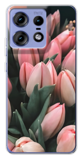 Силиконовый чехол с изображением "Букет тюльпанов" для Motorola Edge 50 Pro