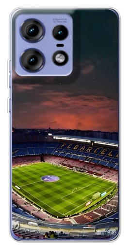 Силиконовый чехол с изображением "Камп Ноу" для Motorola Edge 50 Pro