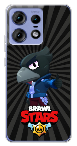 Силиконовый чехол с изображением "Crow Brawl Stars" для Motorola Edge 50 Pro