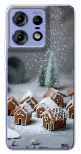 Чехол с картинкой "Домики из пряников" для Motorola Edge 50 Pro