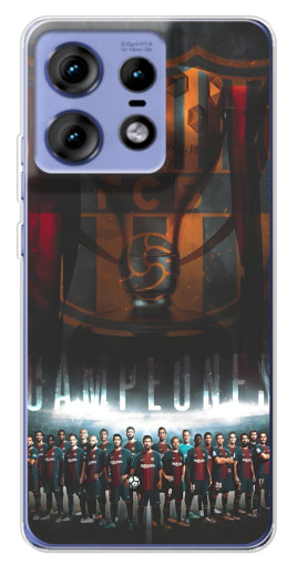 Чехол с картинкой "FCB Campeones" для Motorola Edge 50 Pro