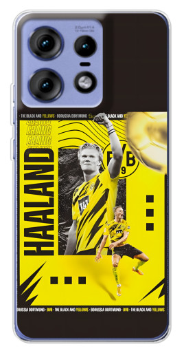 Чехол с принтом "Golden Haaland" для Motorola Edge 50 Pro
