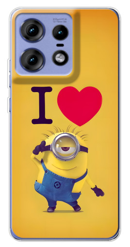 Чехол с печатью "I Love Minion" для Motorola Edge 50 Pro