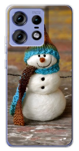 Чехол с печатью "Игрушечный снеговик" для Motorola Edge 50 Pro