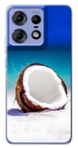 Чехол с принтом "Кокос на пляже" для Motorola Edge 50 Pro