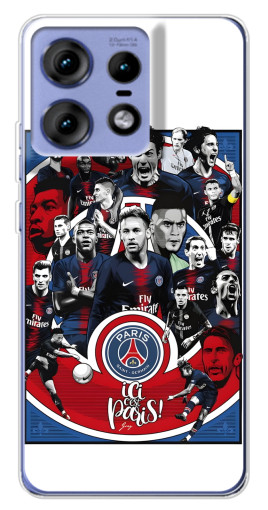 Чехол с принтом "Команда PSG" для Motorola Edge 50 Pro