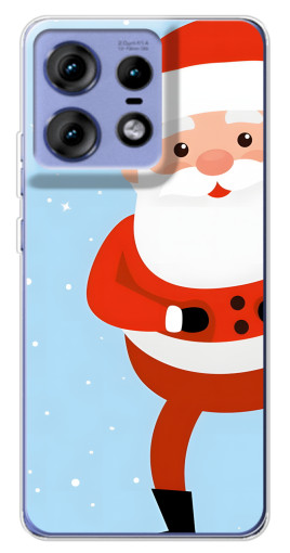 Силиконовый чехол с изображением "Крутой Дед Мороз" для Motorola Edge 50 Pro