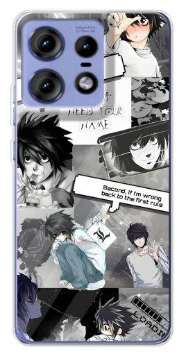 Чехол с печатью "L - Death note" для Motorola Edge 50 Pro