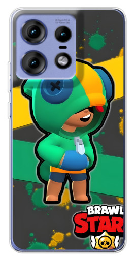 Чехол с картинкой "Leon Brawl Stars" для Motorola Edge 50 Pro