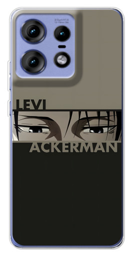 Силиконовый чехол с изображением "Levi Anime" для Motorola Edge 50 Pro