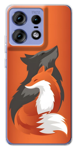 Силиконовый чехол с изображением "Лиса ART" для Motorola Edge 50 Pro