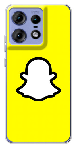 Чехол с печатью "Лого Snapchat" для Motorola Edge 50 Pro