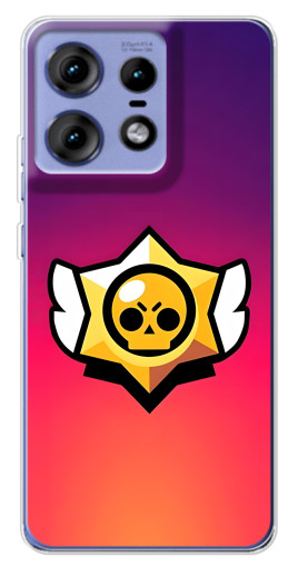 Чехол с картинкой "Логотип Brawl Stars" для Motorola Edge 50 Pro