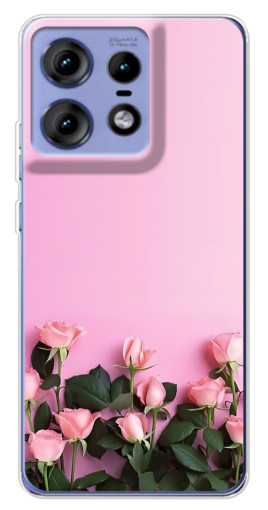 Чехол с принтом "Нежные розы" для Motorola Edge 50 Pro