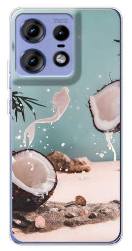 Чехол с печатью "Половинки кокоса" для Motorola Edge 50 Pro