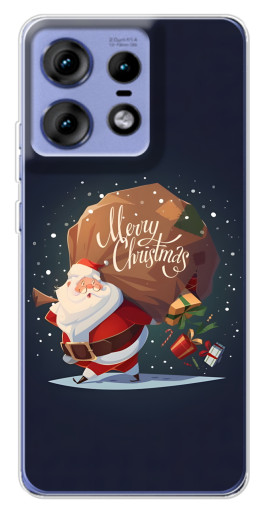 Чехол с принтом "Санта с подарками" для Motorola Edge 50 Pro