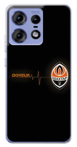 Силиконовый чехол с изображением "Шахтер в сердце" для Motorola Edge 50 Pro