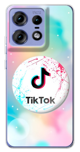 Чехол с принтом "TikTok принт" для Motorola Edge 50 Pro