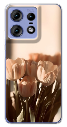 Силиконовый чехол с изображением "Тюльпаны на солнце" для Motorola Edge 50 Pro