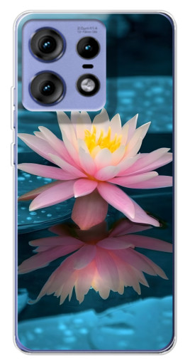 Силиконовый чехол с изображением "Водяная лилия" для Motorola Edge 50 Pro