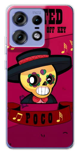Чехол с картинкой "WANTED POCO" для Motorola Edge 50 Pro
