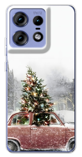 Чехол с принтом "Елка в машине" для Motorola Edge 50 Pro