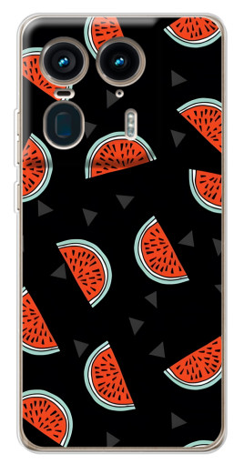 Чехол с печатью "Арбузы на черном" для Motorola Edge 50 Ultra