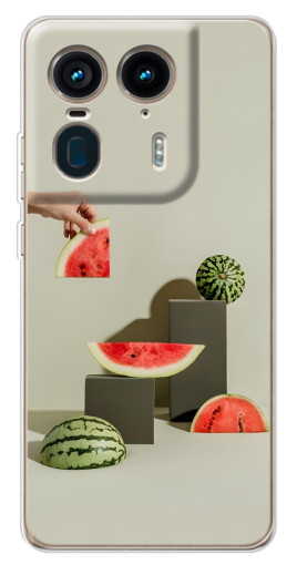 Силиконовый чехол с изображением "Арт Арбузы" для Motorola Edge 50 Ultra