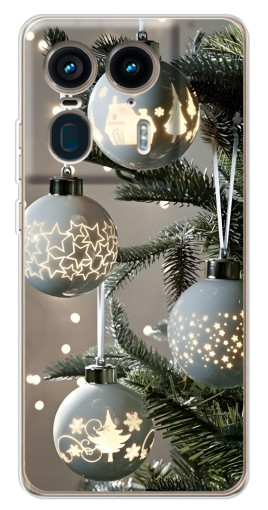 Чехол с картинкой "Белые шары " для Motorola Edge 50 Ultra