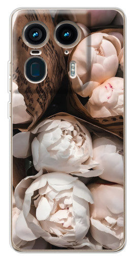 Чехол с печатью "Букет пионов" для Motorola Edge 50 Ultra