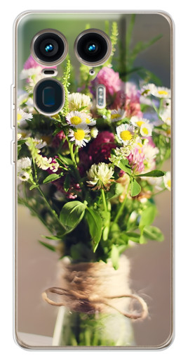 Чехол с принтом "Букет полевых цветов" для Motorola Edge 50 Ultra