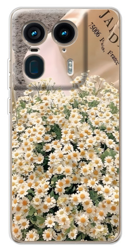 Чехол с принтом "Букет ромашек" для Motorola Edge 50 Ultra
