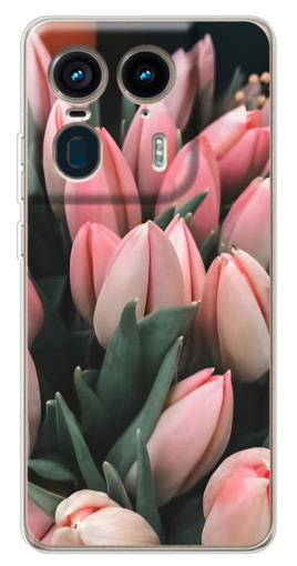 Силиконовый чехол с изображением "Букет тюльпанов" для Motorola Edge 50 Ultra