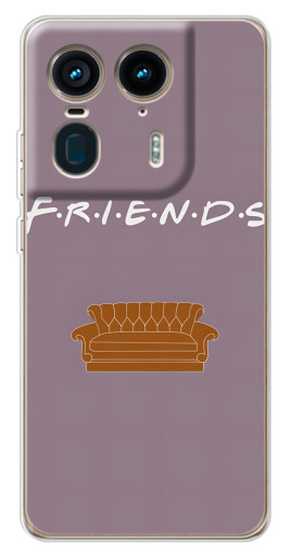 Силиконовый чехол с изображением "Диван Друзья" для Motorola Edge 50 Ultra