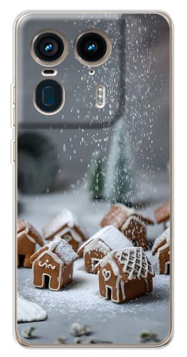 Силиконовый чехол с изображением "Домики из пряников" для Motorola Edge 50 Ultra