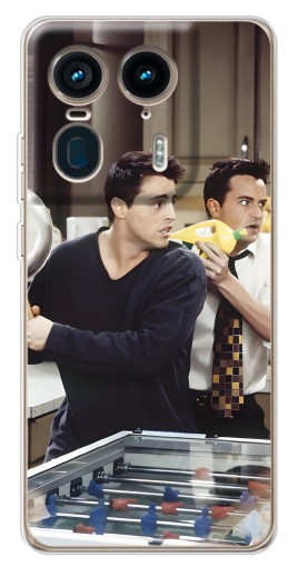 Силиконовый чехол с изображением "Джо и Чендлер" для Motorola Edge 50 Ultra