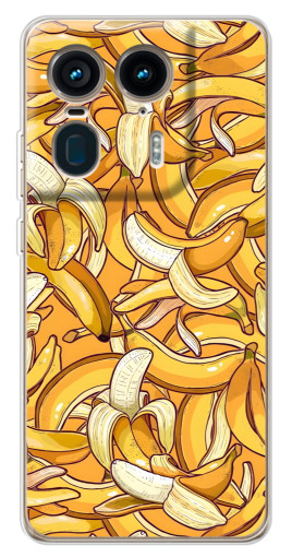 Чехол с картинкой "Фон бананов" для Motorola Edge 50 Ultra