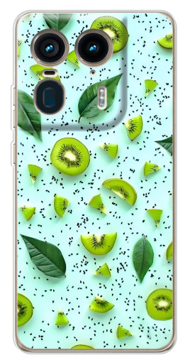 Чехол с картинкой "Фон киви" для Motorola Edge 50 Ultra