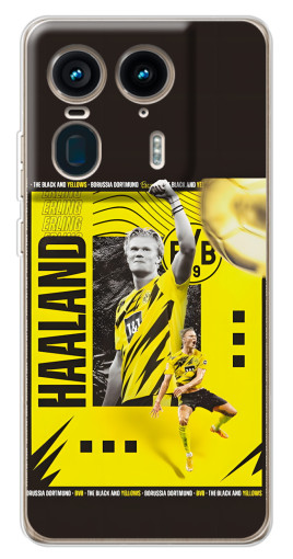 Силиконовый чехол с изображением "Golden Haaland" для Motorola Edge 50 Ultra