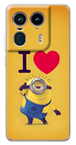 Чехол с картинкой "I Love Minion" для Motorola Edge 50 Ultra