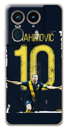 Силиконовый чехол с изображением "Ибрагимович 10" для Motorola Edge 50 Ultra