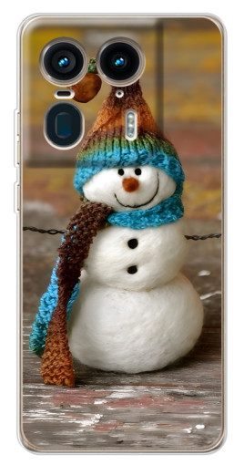Чехол с картинкой "Игрушечный снеговик" для Motorola Edge 50 Ultra