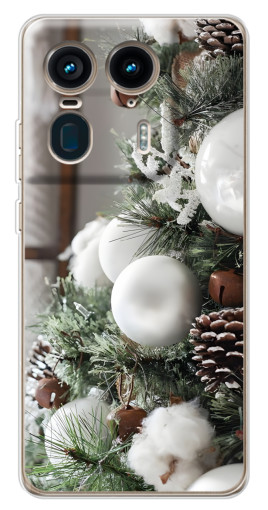 Чехол с печатью "Игрушки на елке" для Motorola Edge 50 Ultra