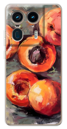 Чехол с принтом "Картина персики" для Motorola Edge 50 Ultra