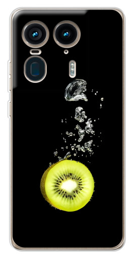 Чехол с картинкой "Киви на черном" для Motorola Edge 50 Ultra