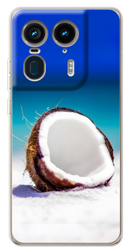 Чехол с принтом "Кокос на пляже" для Motorola Edge 50 Ultra
