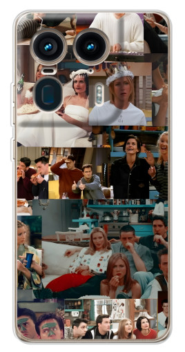 Чехол с принтом "Коллаж Друзья " для Motorola Edge 50 Ultra
