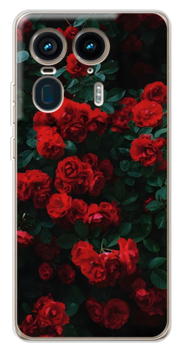 Чехол с картинкой "Красные розы" для Motorola Edge 50 Ultra